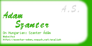 adam szanter business card